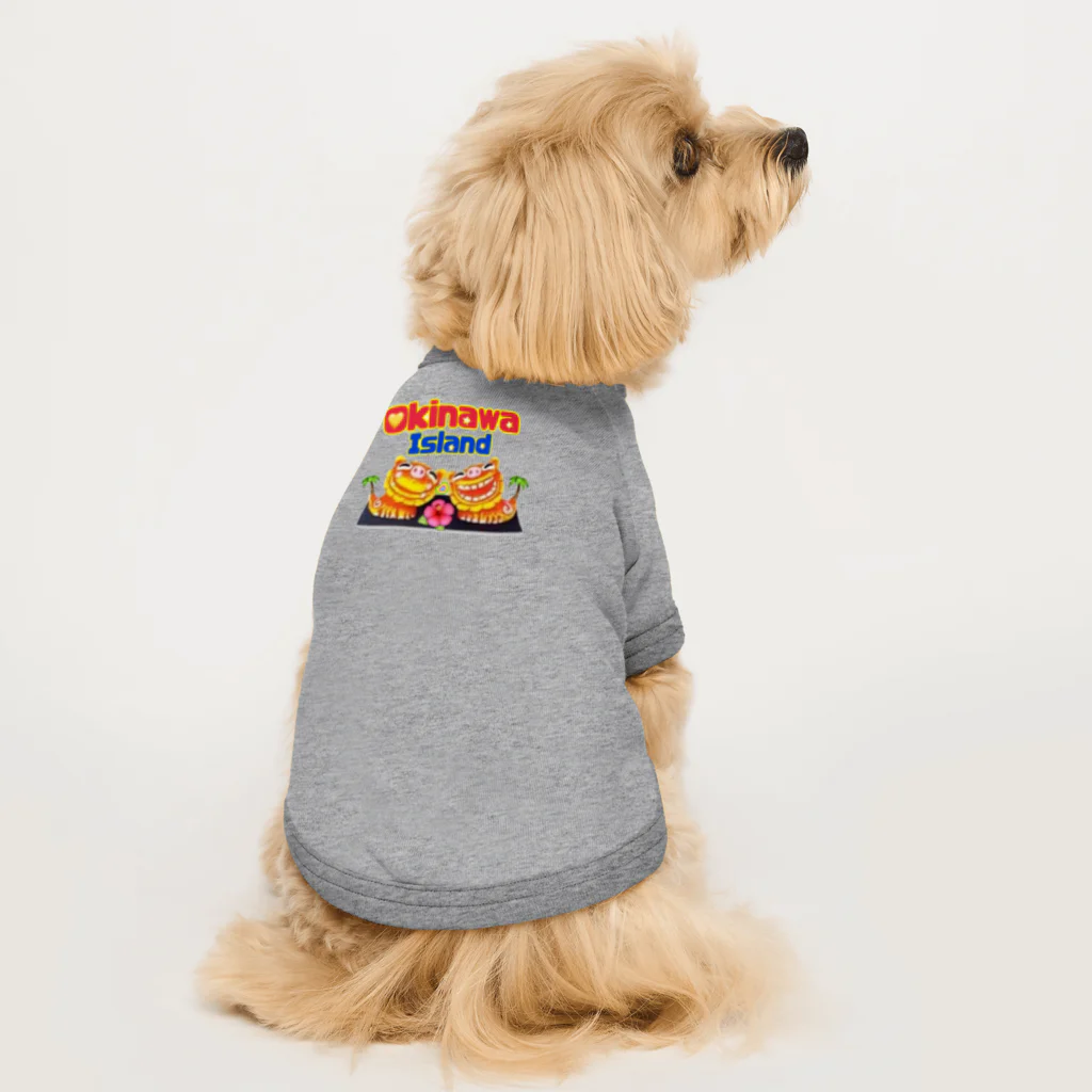 沖縄大好きシーサーちゃんの沖縄🌴アイランド Dog T-shirt