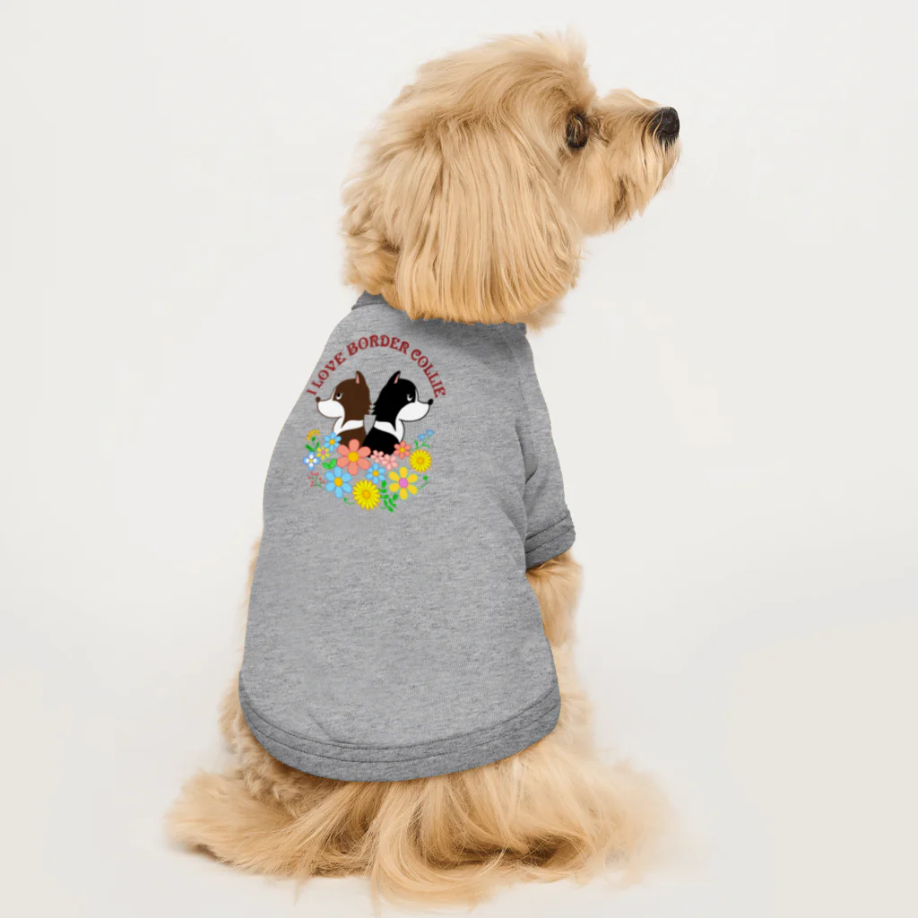 Kazunari0420の乙女ちっくなボーダーコリー（ブラック&チョコ） Dog T-shirt