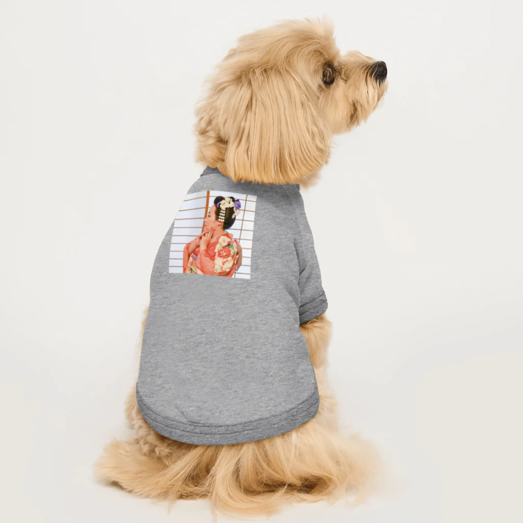 mikyacraft MIKA💓🌟赤い心臓の夢の花束 Dog T-shirt