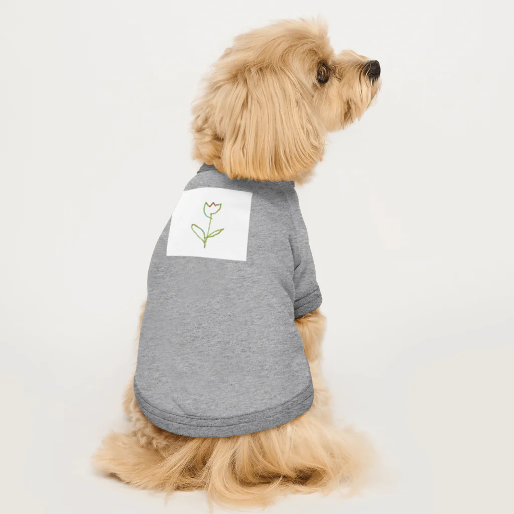 rilybiiの虹色 Tulip Dog T-shirt