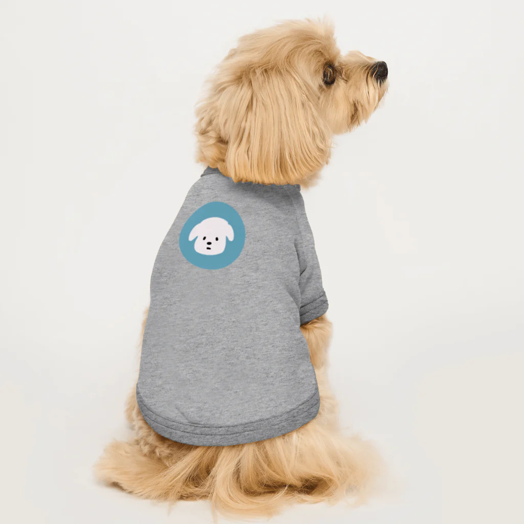 まがおないぬのまがおないぬ　丸デザイン Dog T-shirt