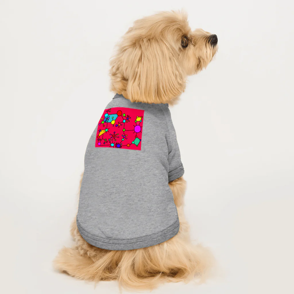komodo-dachshundのカラフルポップ ドッグTシャツ