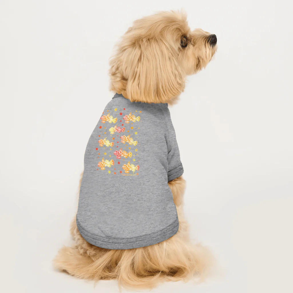 栗坊屋のマンダリンフィッシュ Dog T-shirt