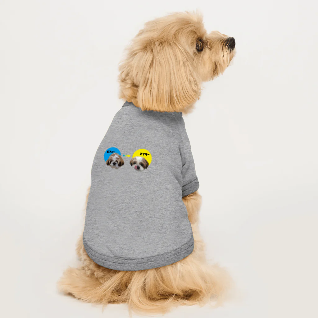 シーズー愛のアンバー太郎のトリミング Dog T-shirt