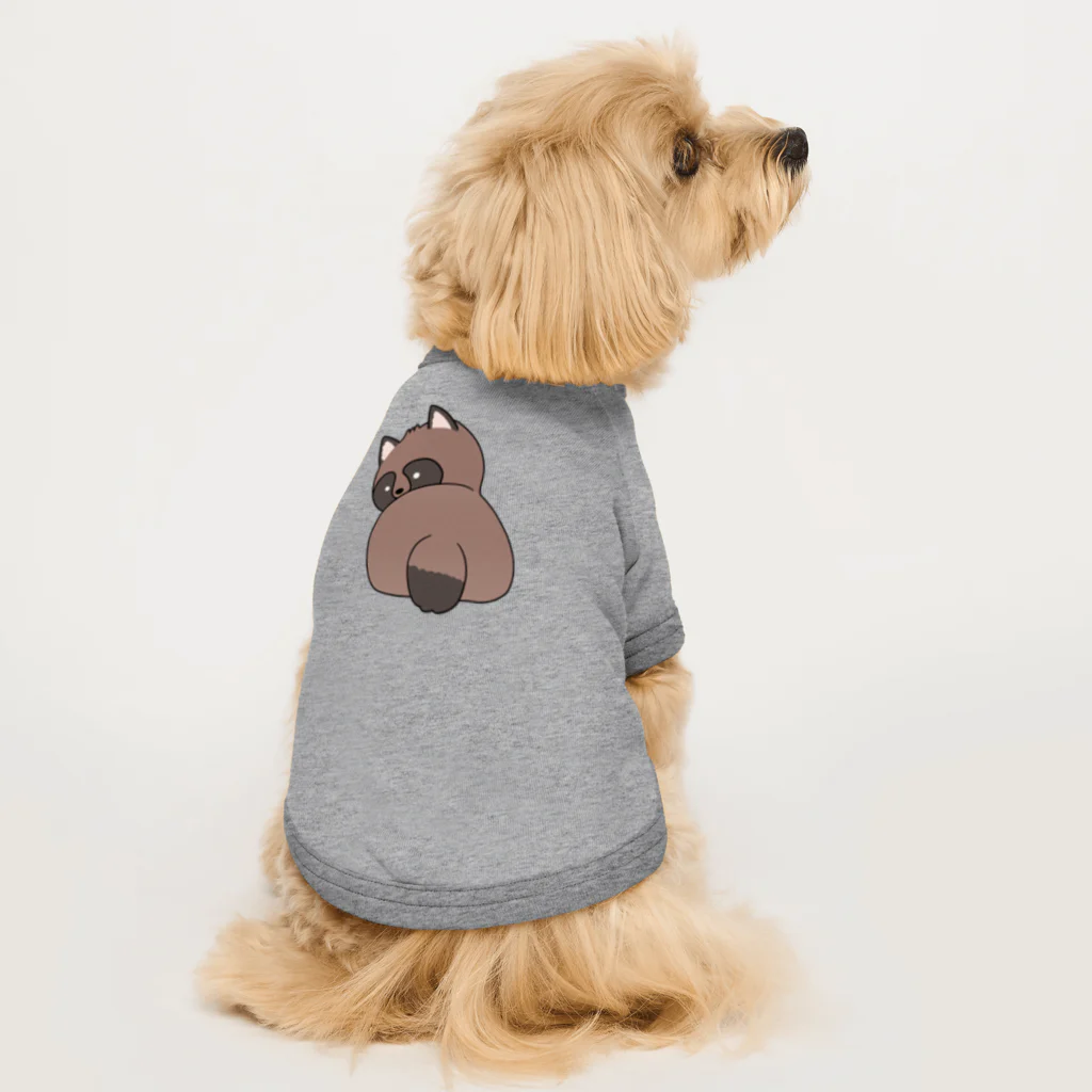 砂川うにょんの見返りたぬ Dog T-shirt