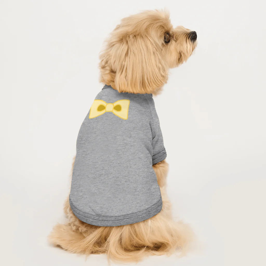 かわいいものと、ふしぎなものたちの黄色いリボン Dog T-shirt