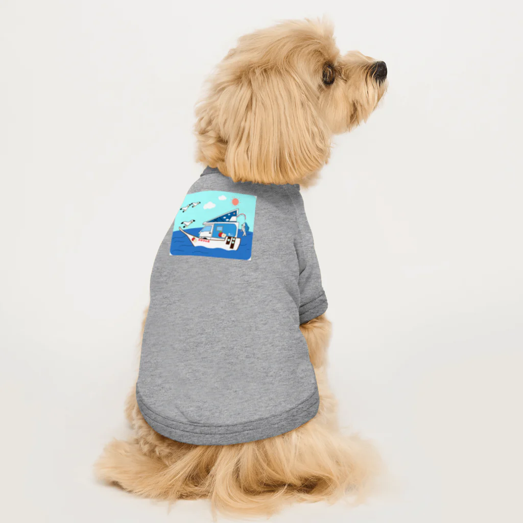 Fortune Campers そっくの雑貨屋さんのさおりん号で釣りしよう Dog T-shirt