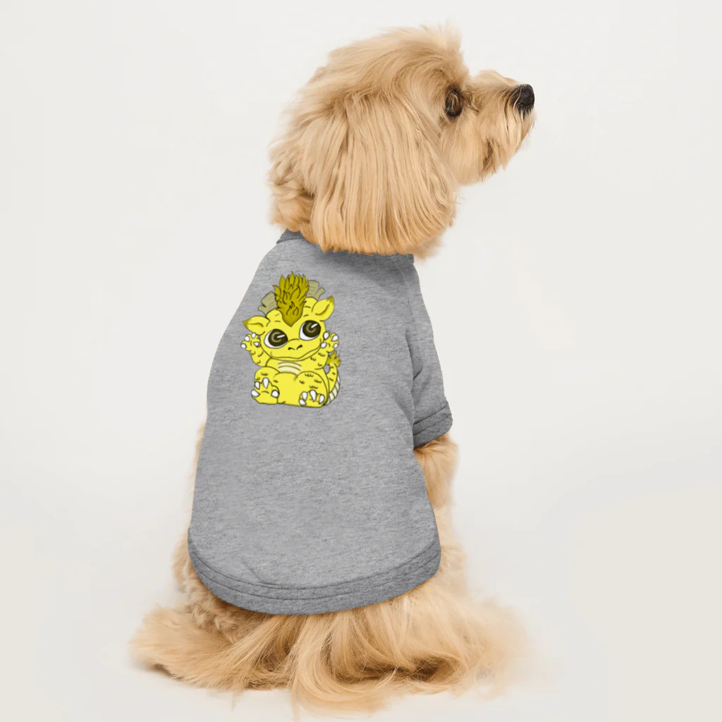 白黄神龍の龍の子 Dog T-shirt