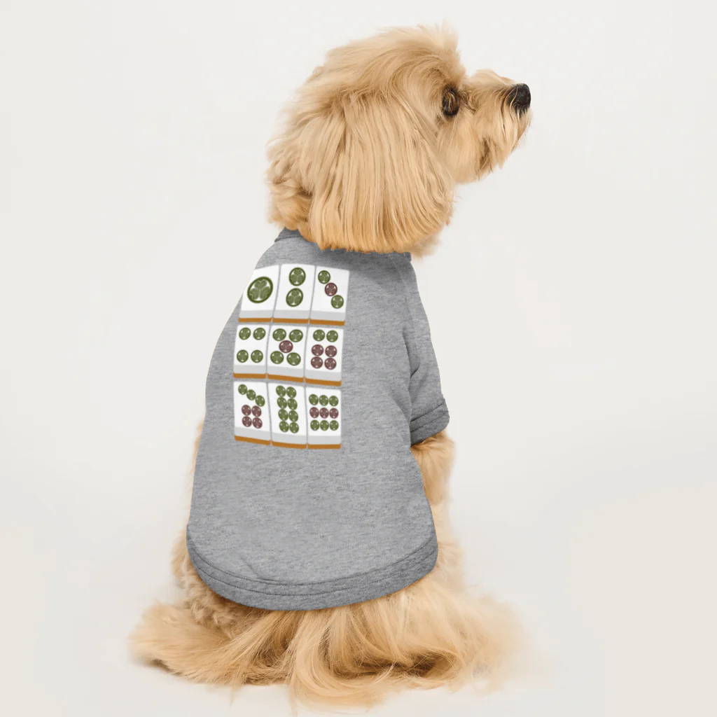 キッズモード某の葵のピンズ ( 架空麻雀牌シリーズ) Dog T-shirt