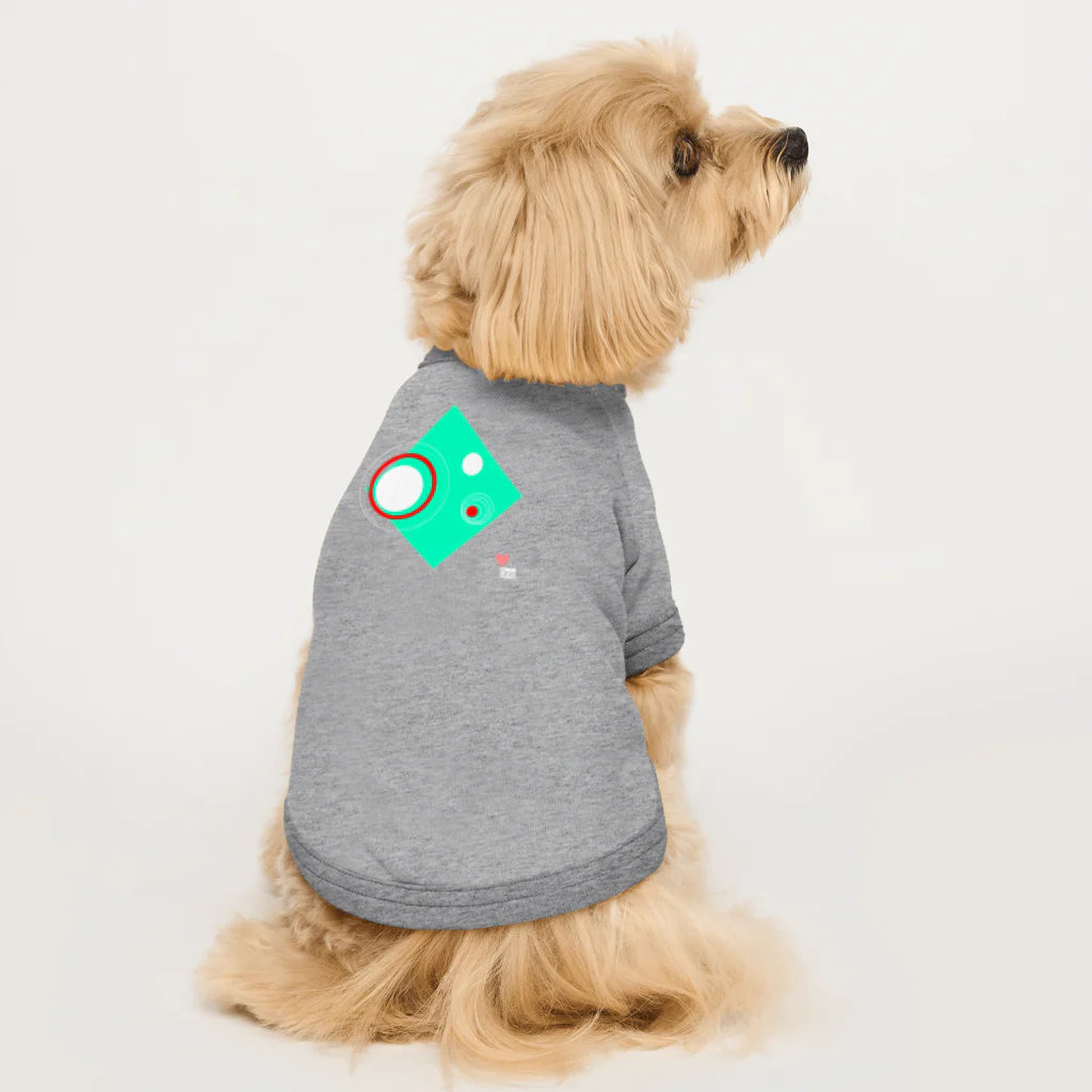 世界地図のLOVEDog Dog T-shirt