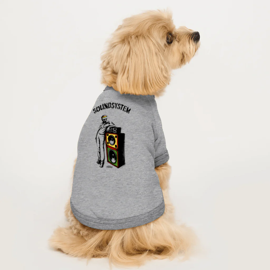 スタムラ屋のSoundsystem Dog T-shirt