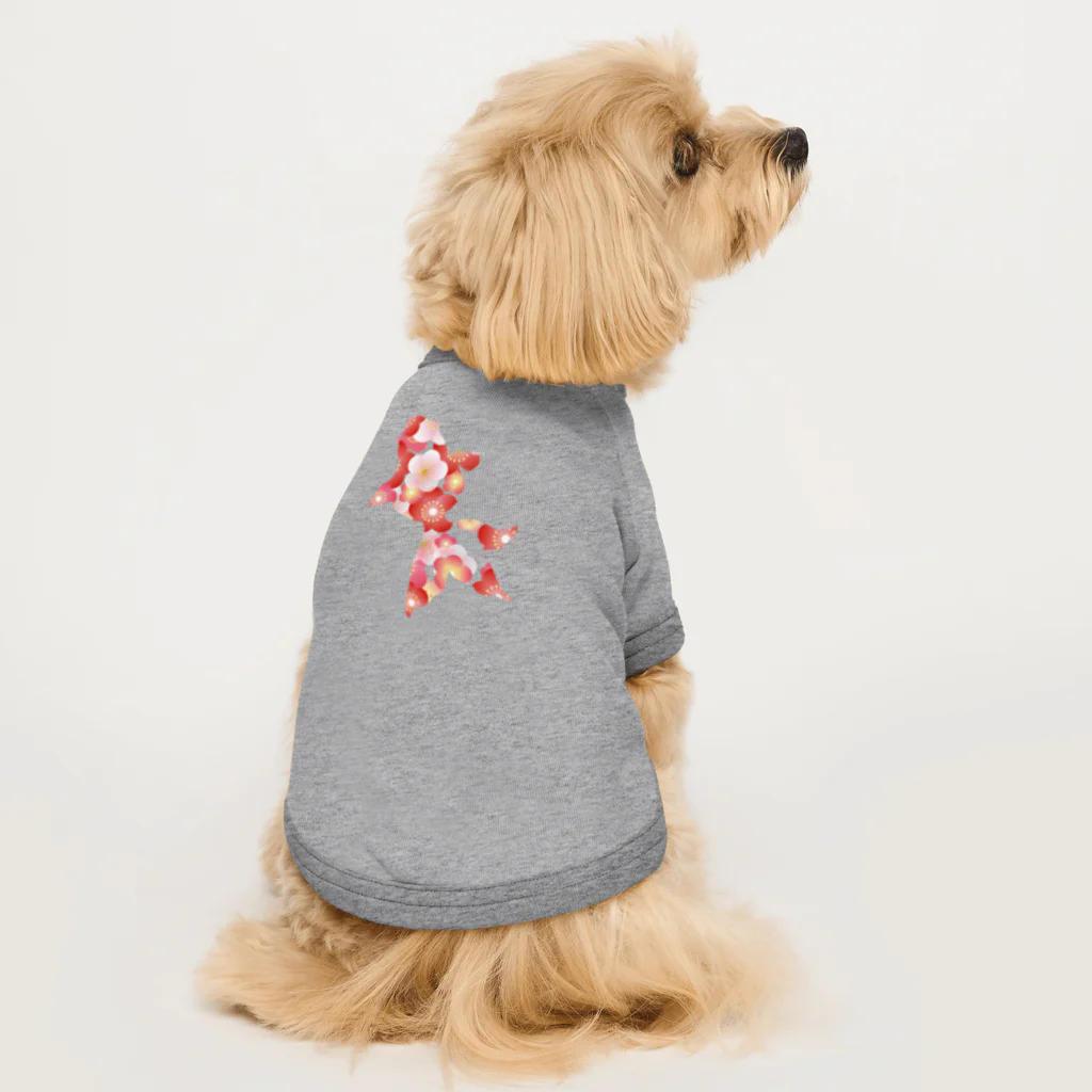 misumisuの和柄・金魚（赤） Dog T-shirt