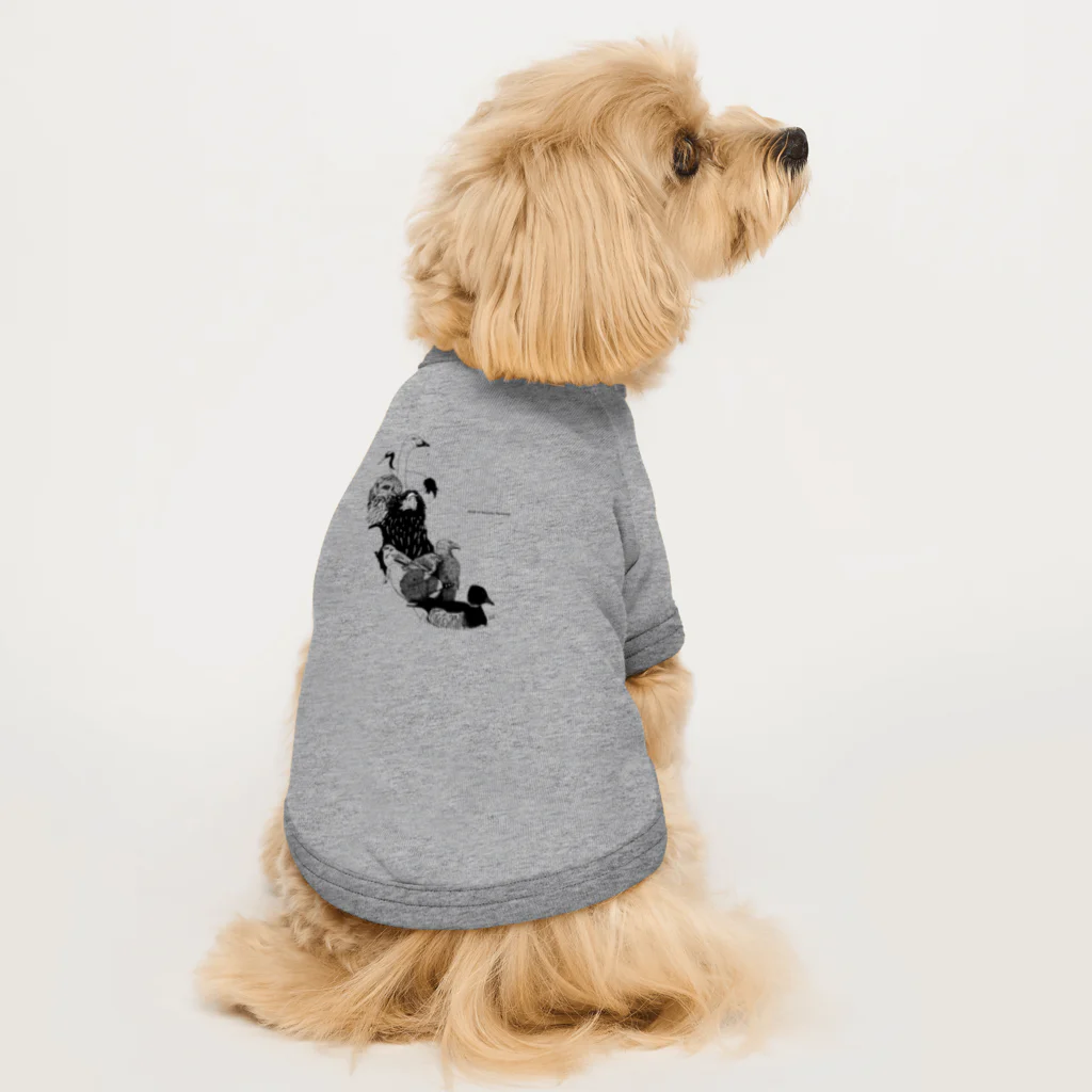 ushidahanatoriの野付半島の野鳥 Dog T-shirt