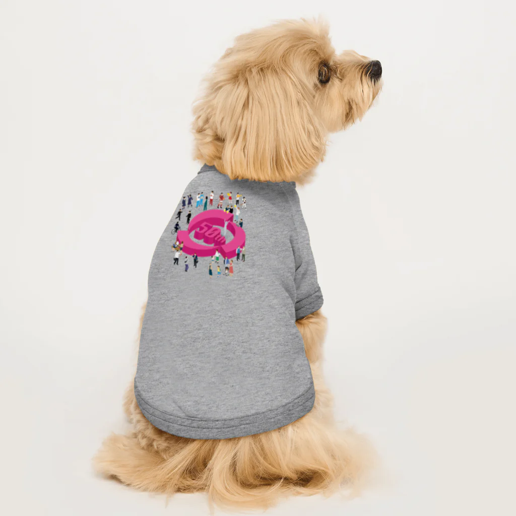 所沢北高校同窓会の創立50周年記念LINK3イベントデザイン Dog T-shirt