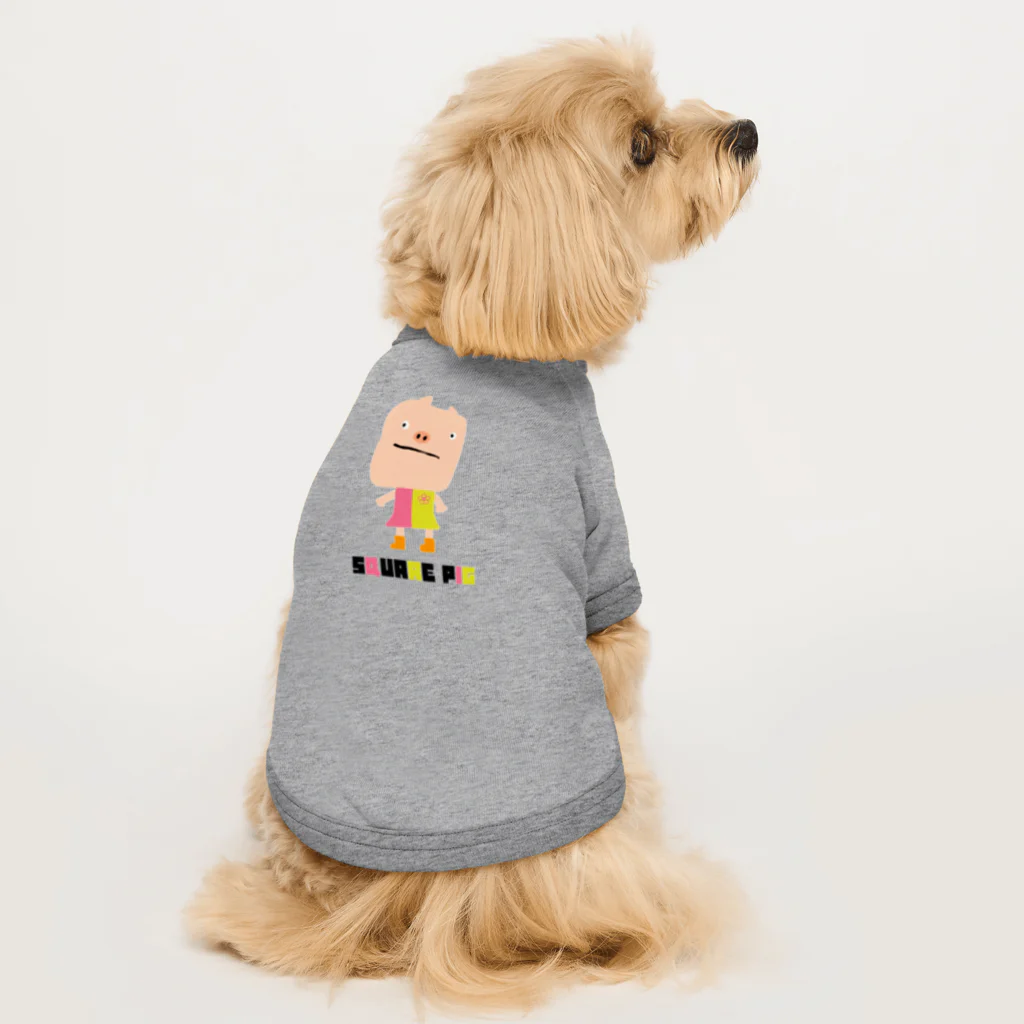 ライロクSTANDARDの“SQUARE PIG” 小物 Dog T-shirt