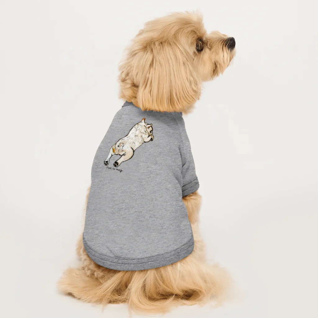 noe_to_meg (ノエとめぐ)のねんねチラリクリームブヒ Dog T-shirt