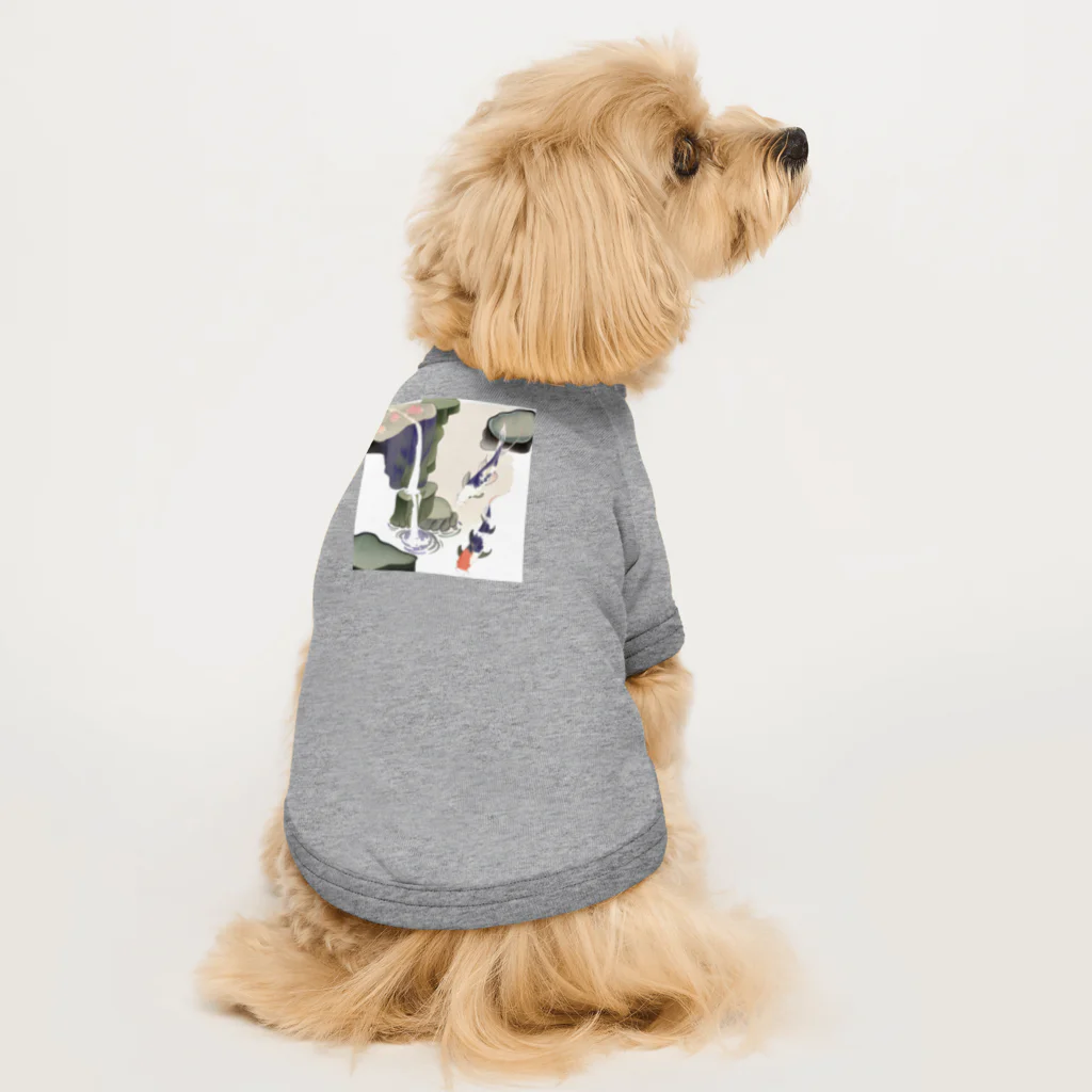 sou soul bankの落ち着く鯉の絵 Dog T-shirt