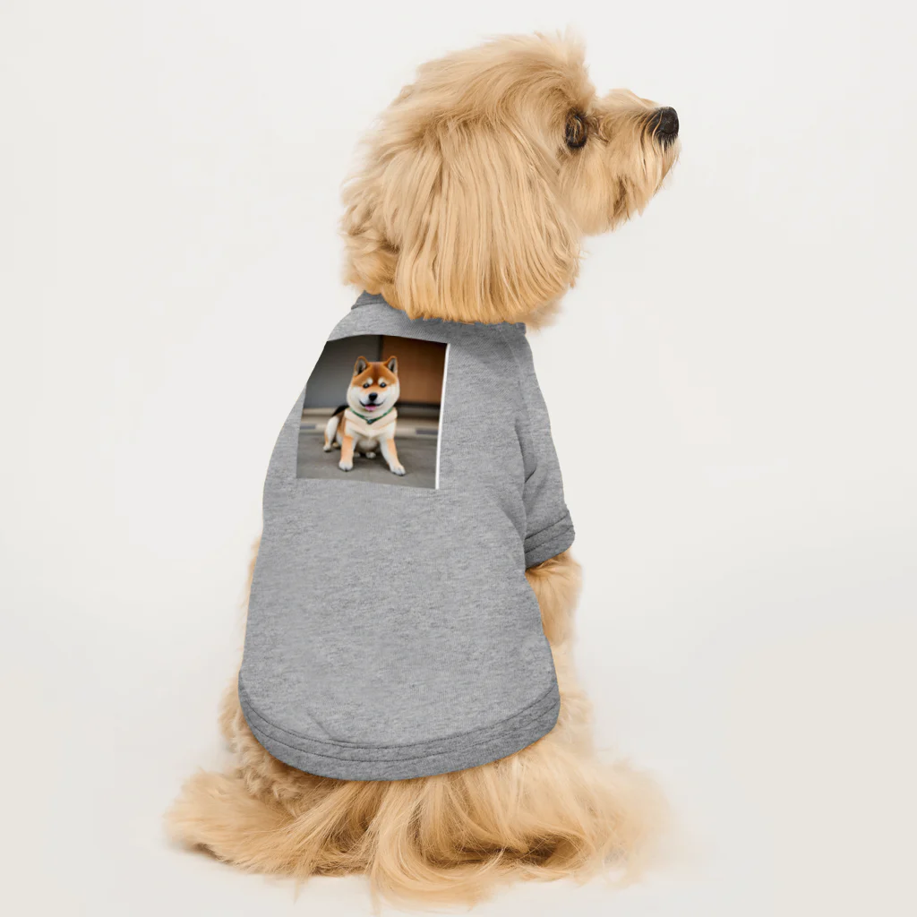 真希ショップのにっこりな柴犬くんのグッズ ドッグTシャツ