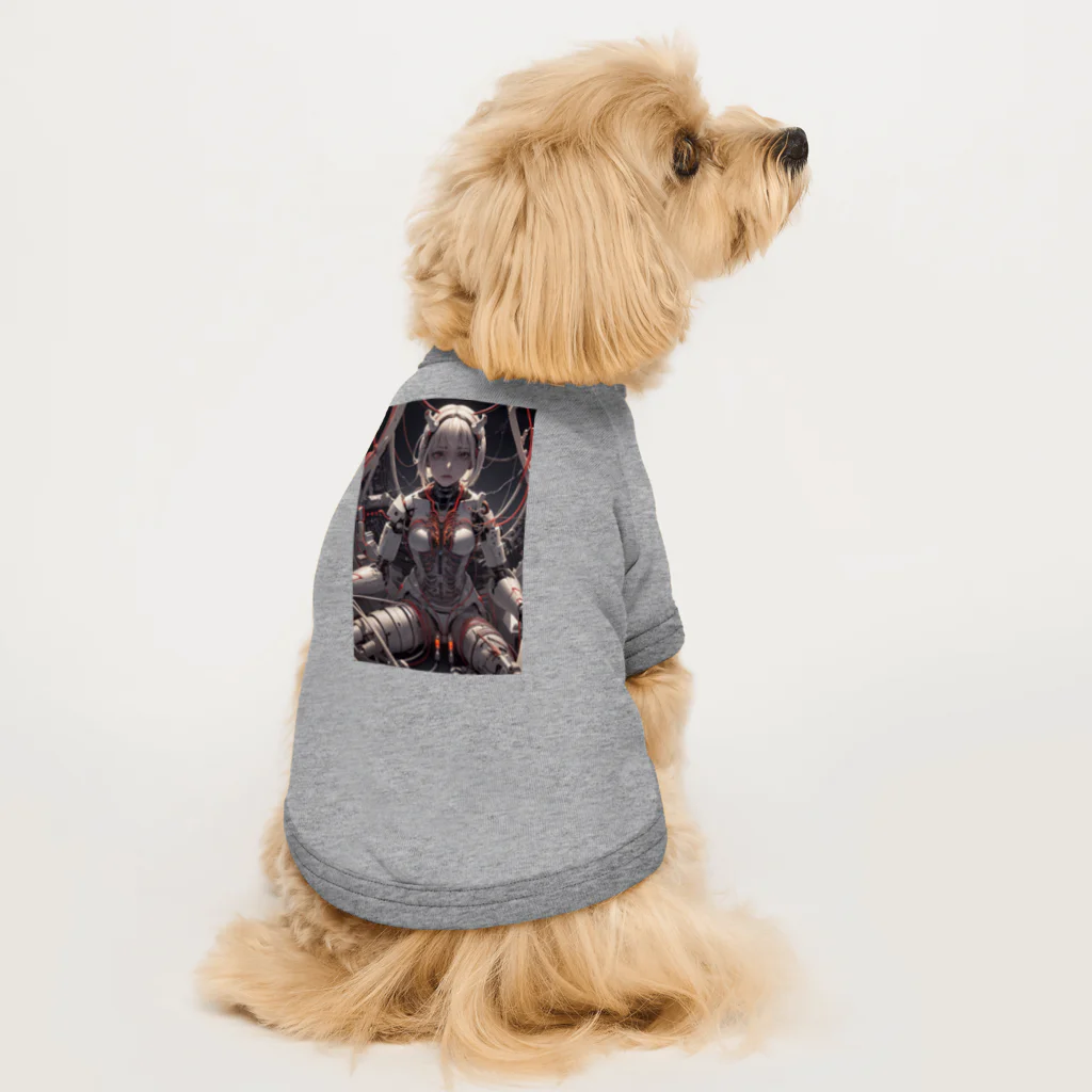 メカニカルシンセゾンビオンラインのメカニカルシンセゾンビのイラストのグッズ　#5 Dog T-shirt