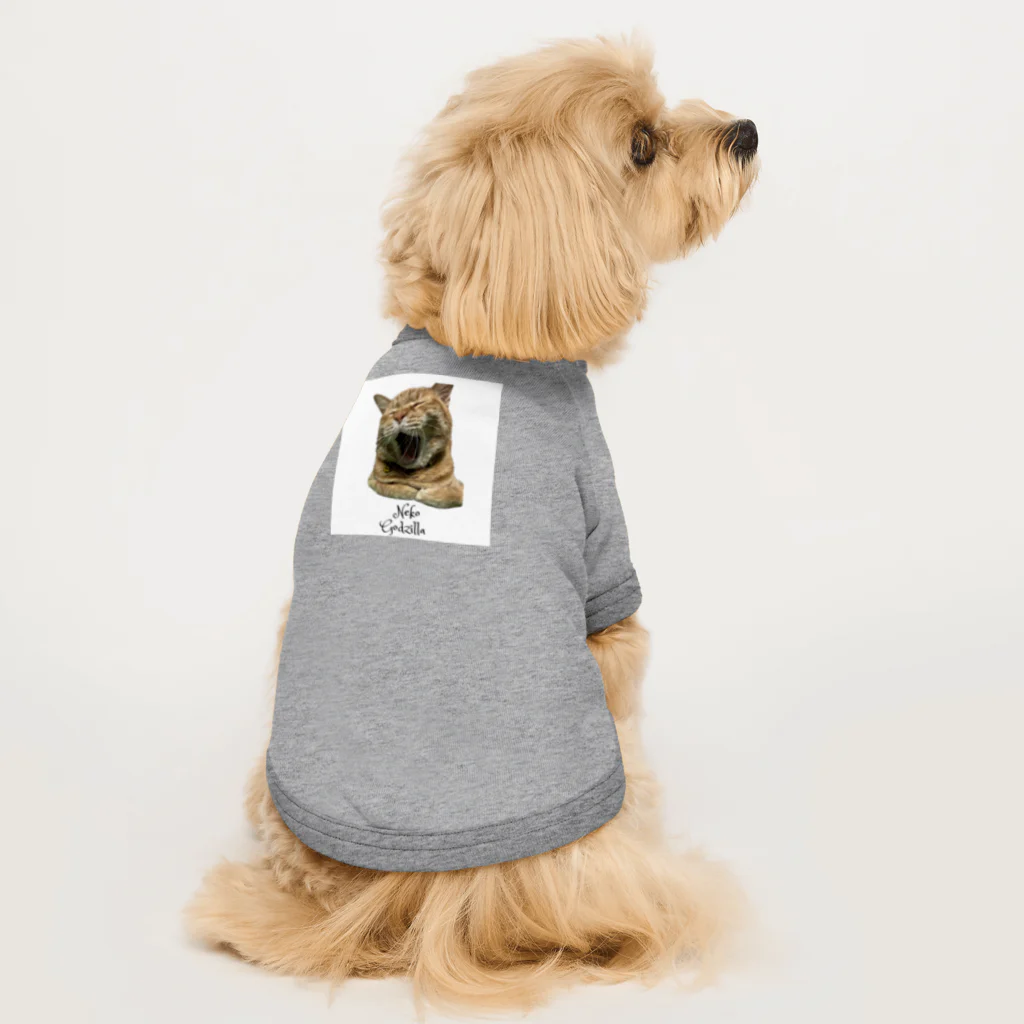 kikaku の猫ごじら Dog T-shirt