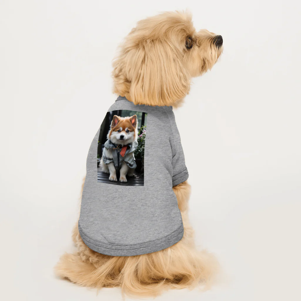 TATAKUKUのおしゃれな犬 Dog T-shirt