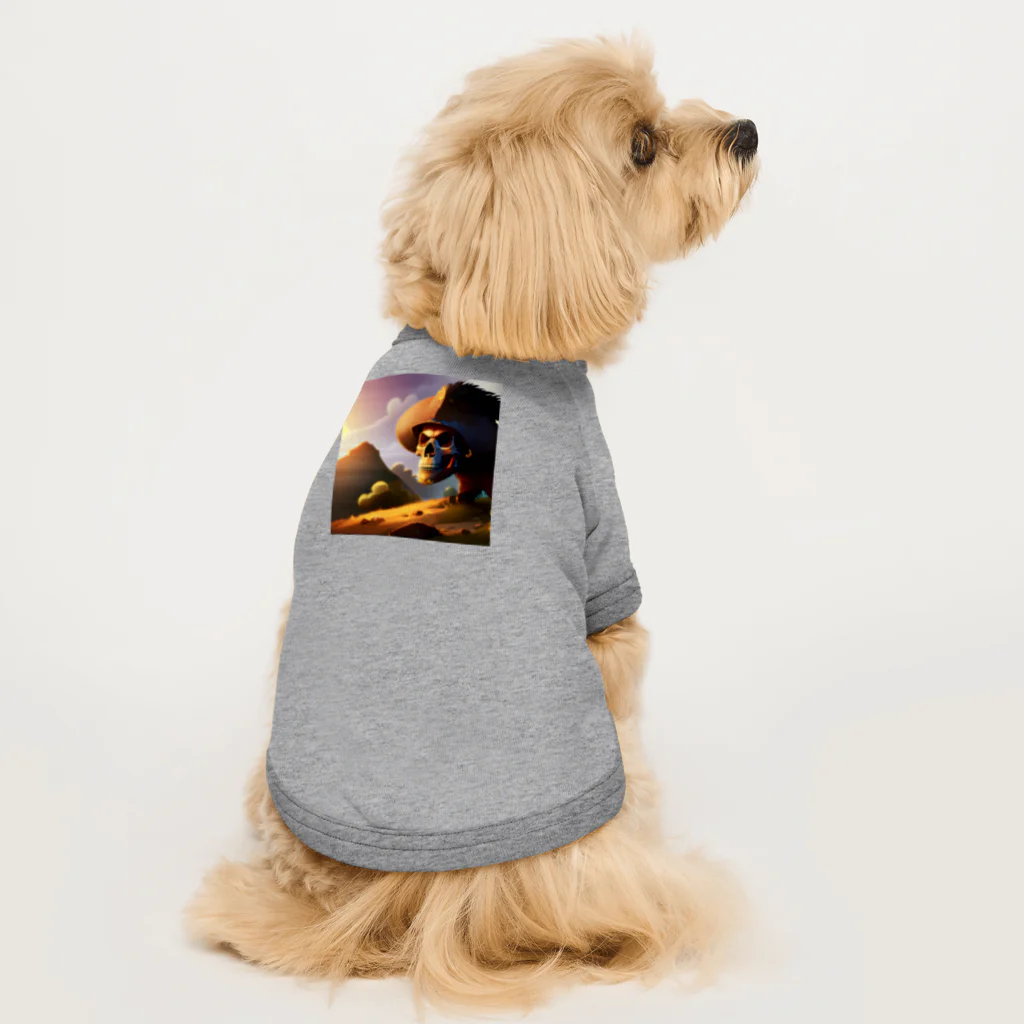 Bankaiの荒野の骸骨人面犬 Dog T-shirt