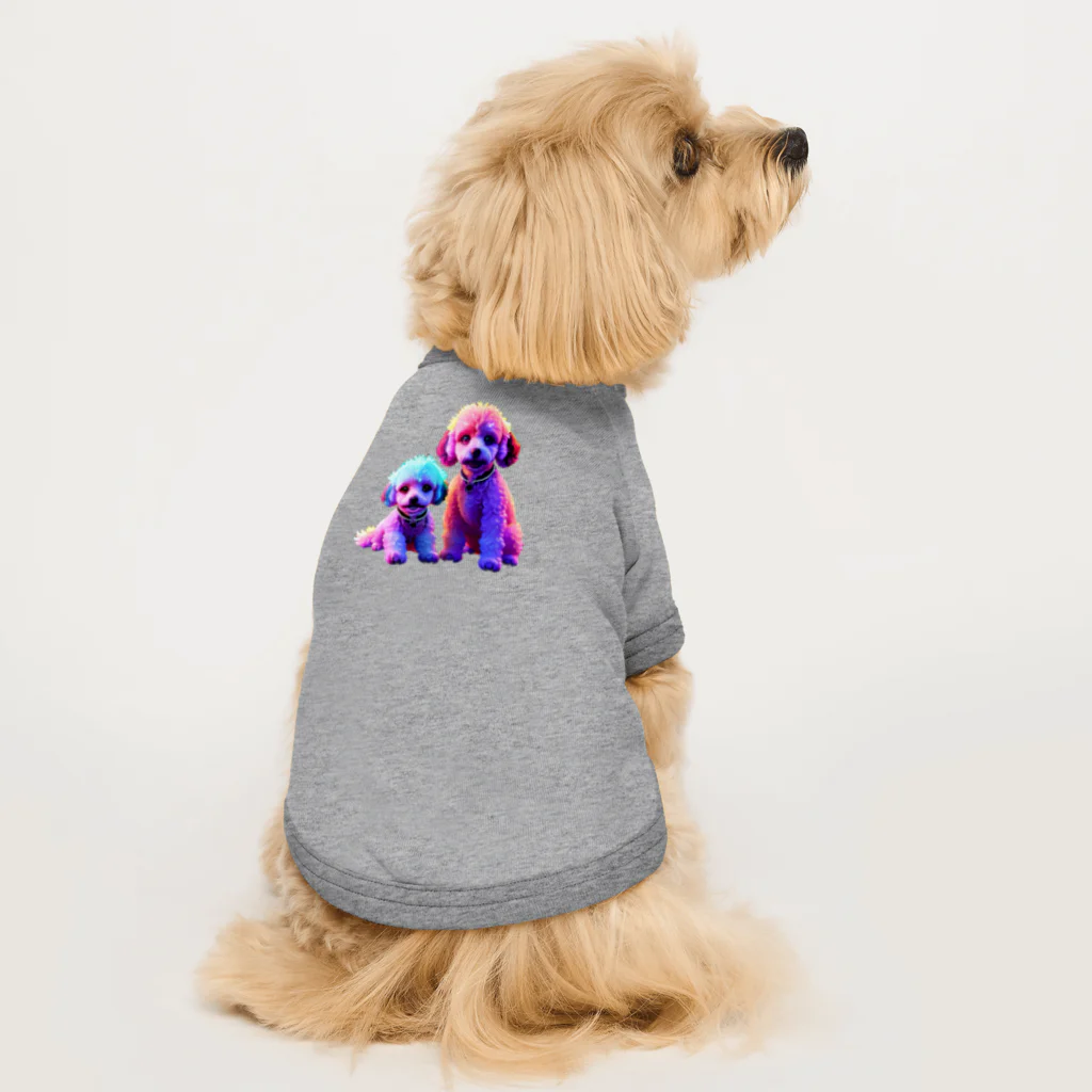 MaKenEekaRaのネオントイプードル Dog T-shirt