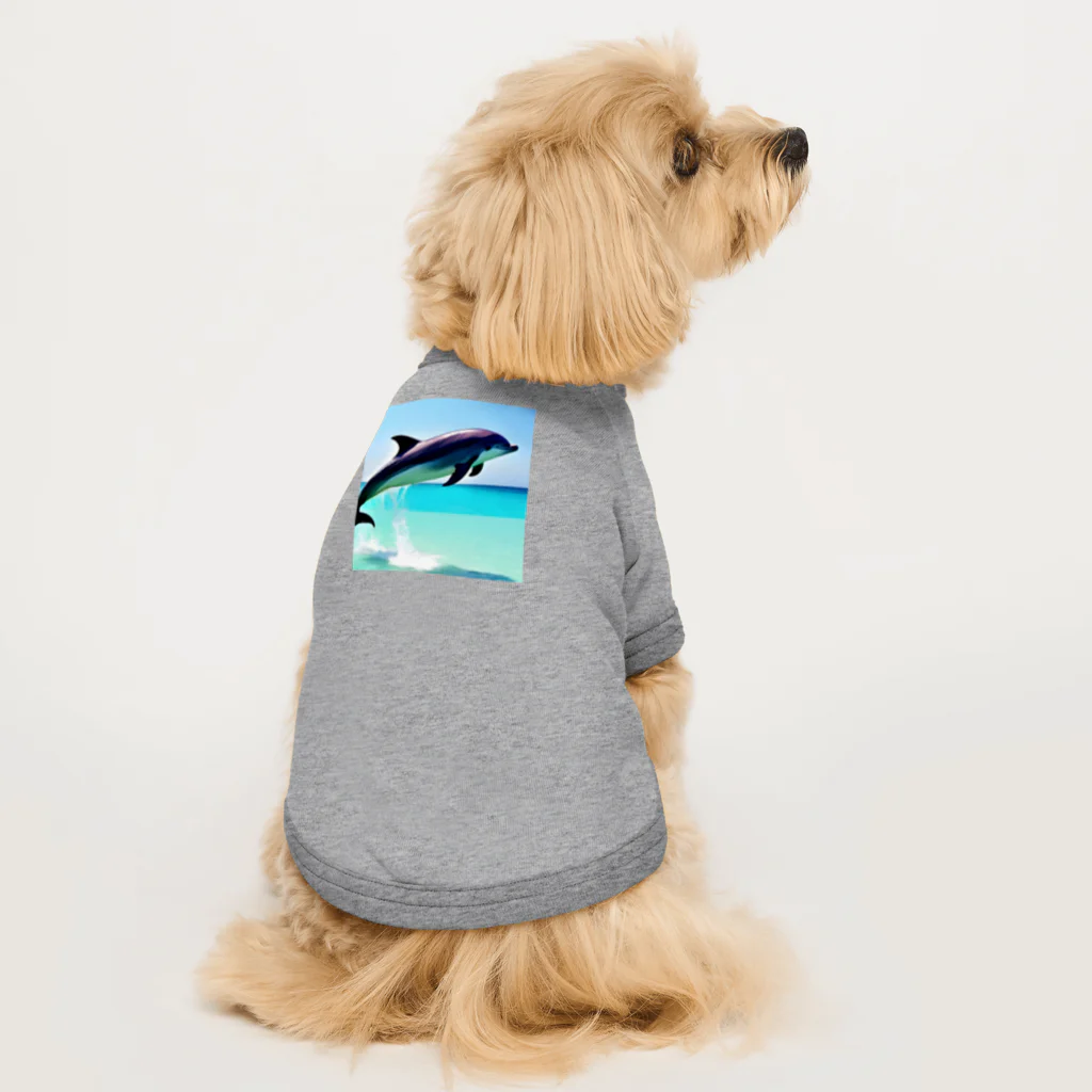 slowlife365のドルフィン Dog T-shirt