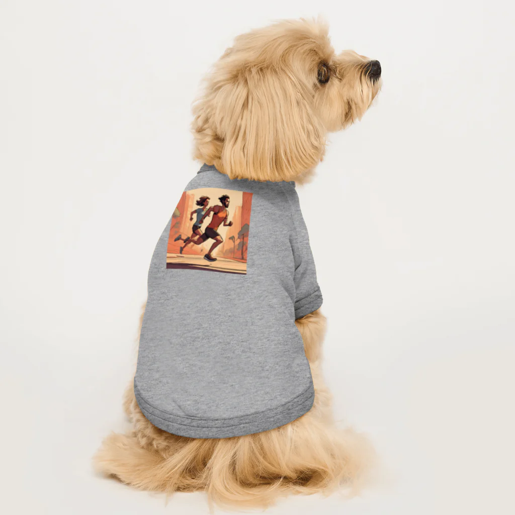 N氏のデザイン倉庫(Mr. N's Design Warehouse)のランニング好きの君へ Dog T-shirt