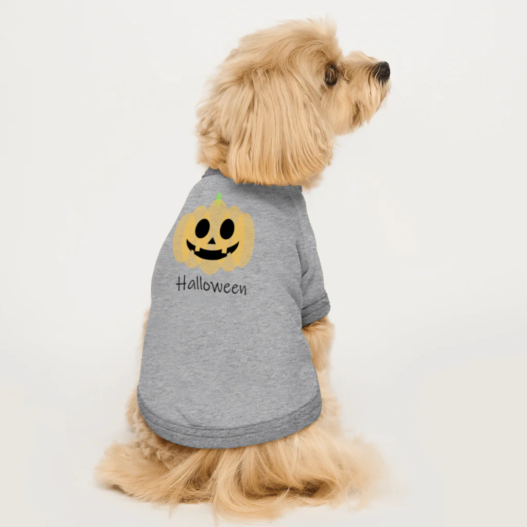 やし油のハロウィンかぼちゃ Dog T-shirt