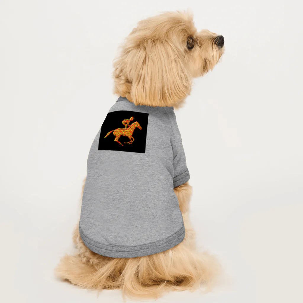 mumusの馬　colorful Dog T-shirt