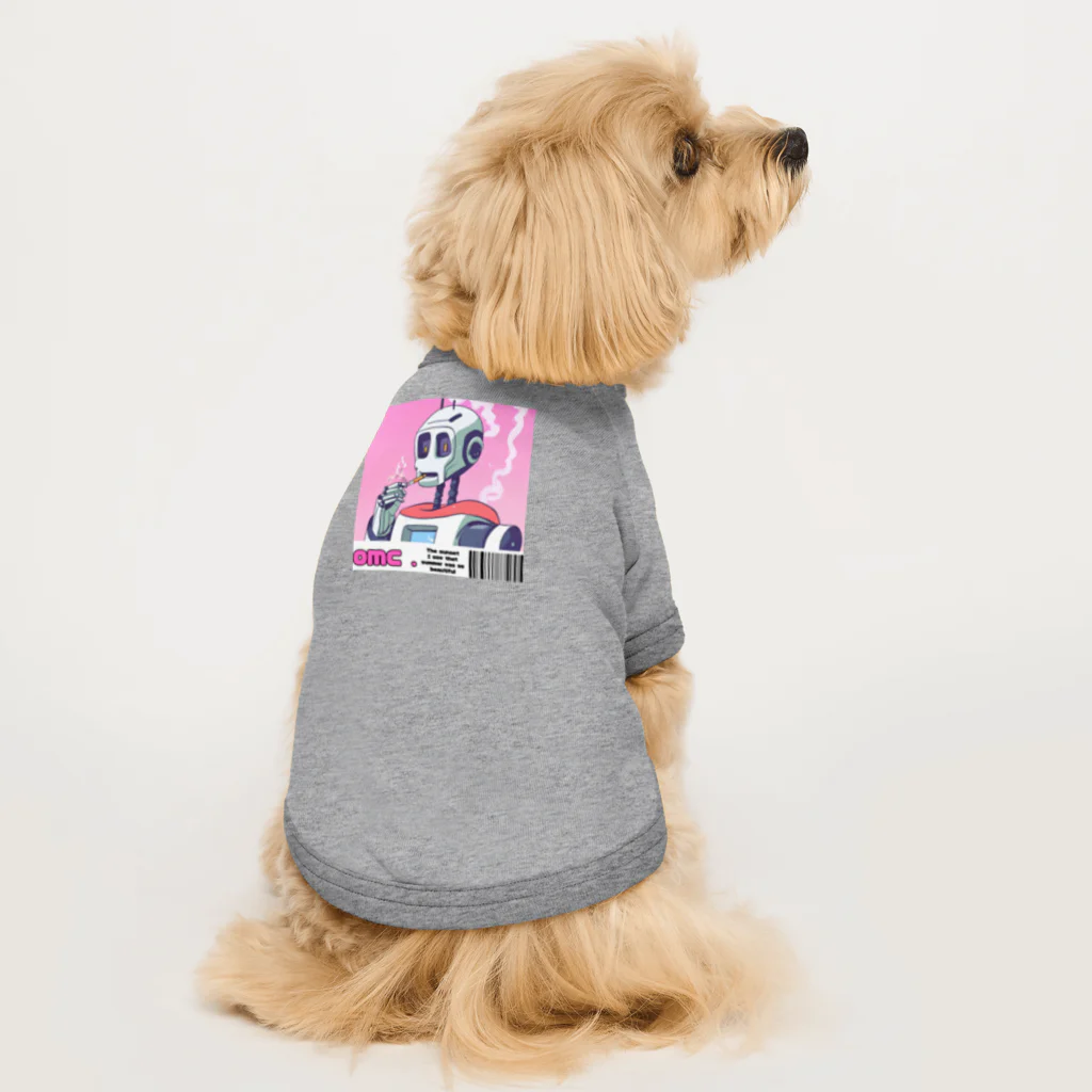 おもちショップの一服ロボットさん Dog T-shirt