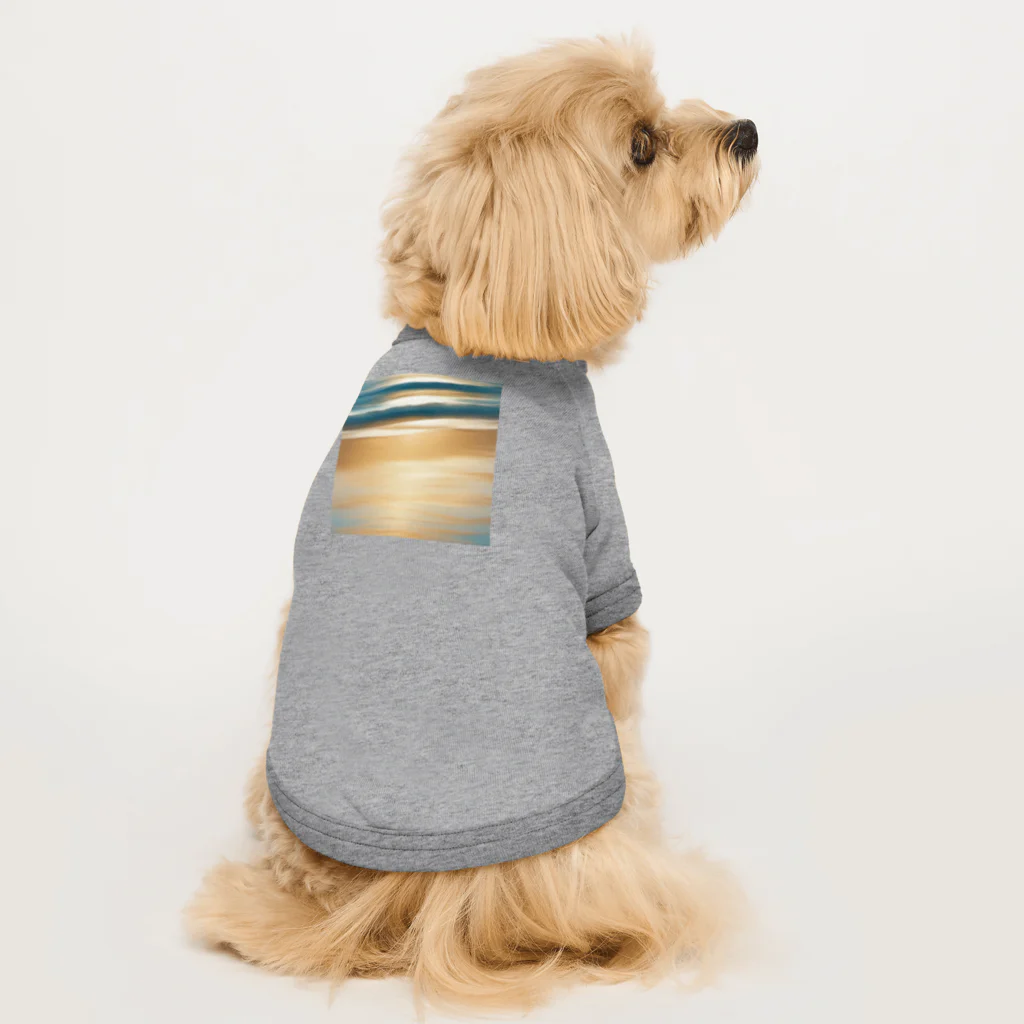 moribouの海岸線のイラストグッズ Dog T-shirt