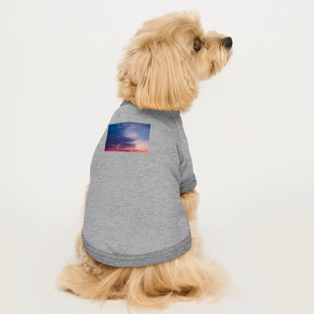 Chado Fashionの幻想的な空に心躍る Dog T-shirt