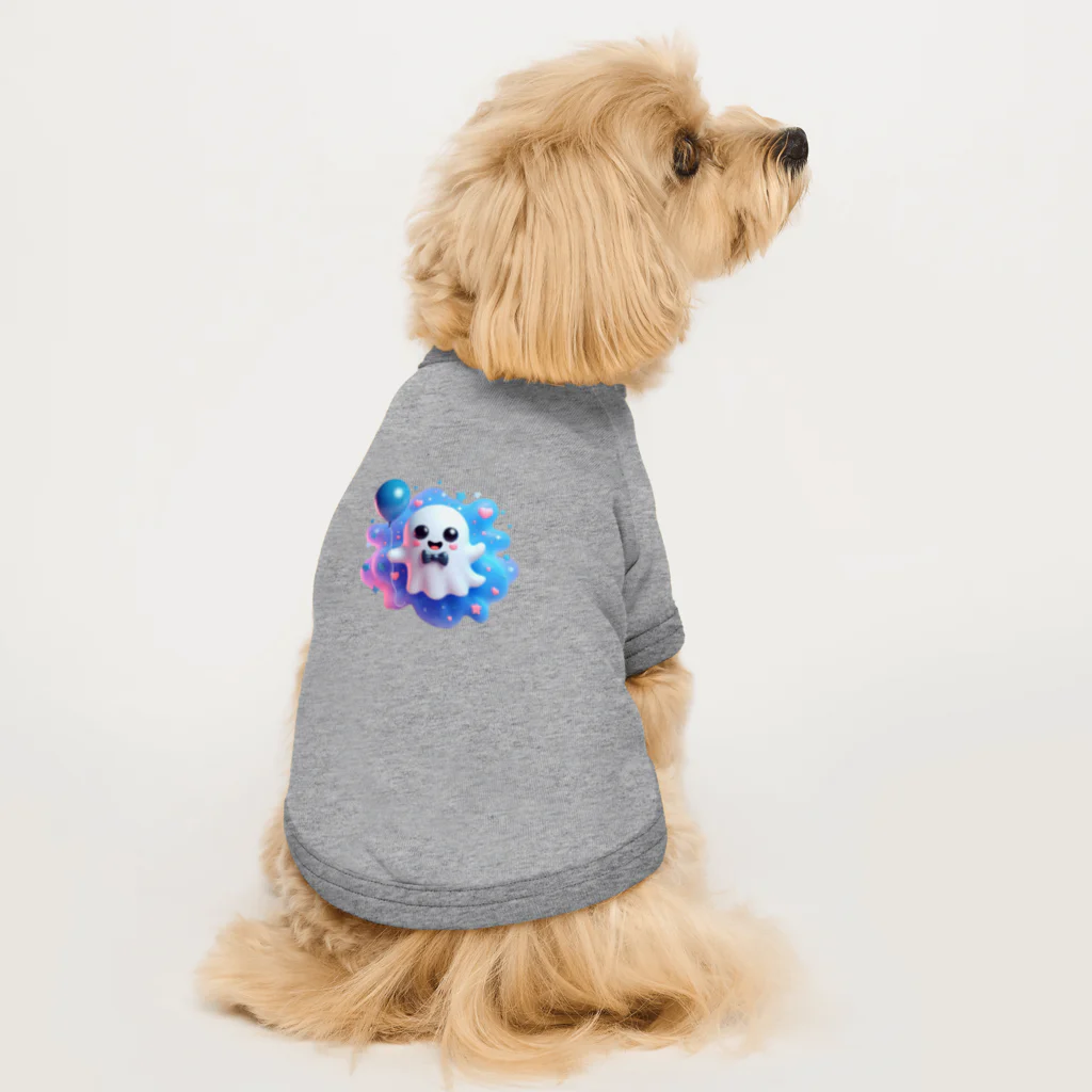 可愛いおばけのお店『ケケ』の可愛いおばけ『ケケ』くん Dog T-shirt