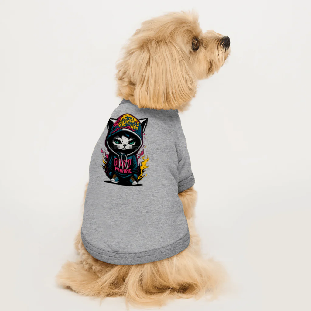 めんぼうさんやのちびネコ Dog T-shirt