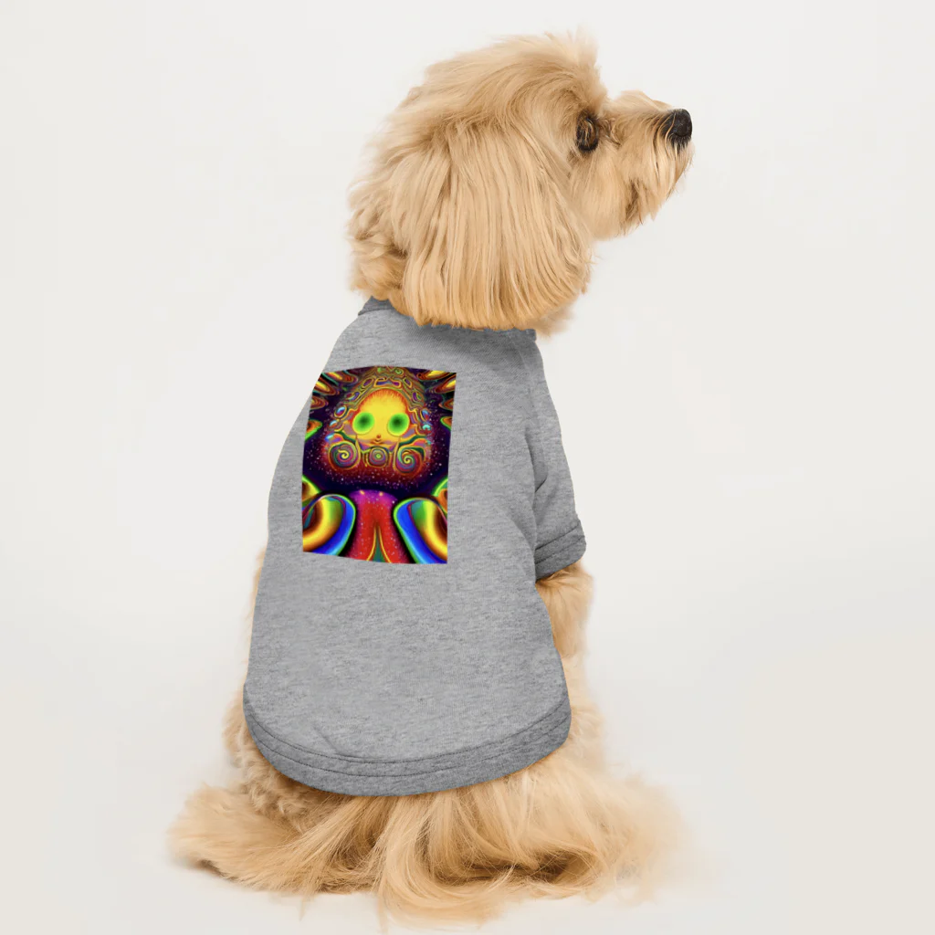 でおきしりぼ子の実験室の達磨太子(AI -Aided Design)〜4/5 Dog T-shirt