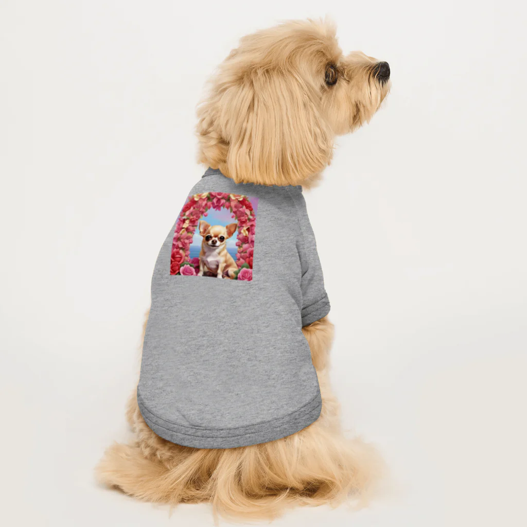 チワワ愛好家ショップの王室の秘密とチワワと薔薇 Dog T-shirt