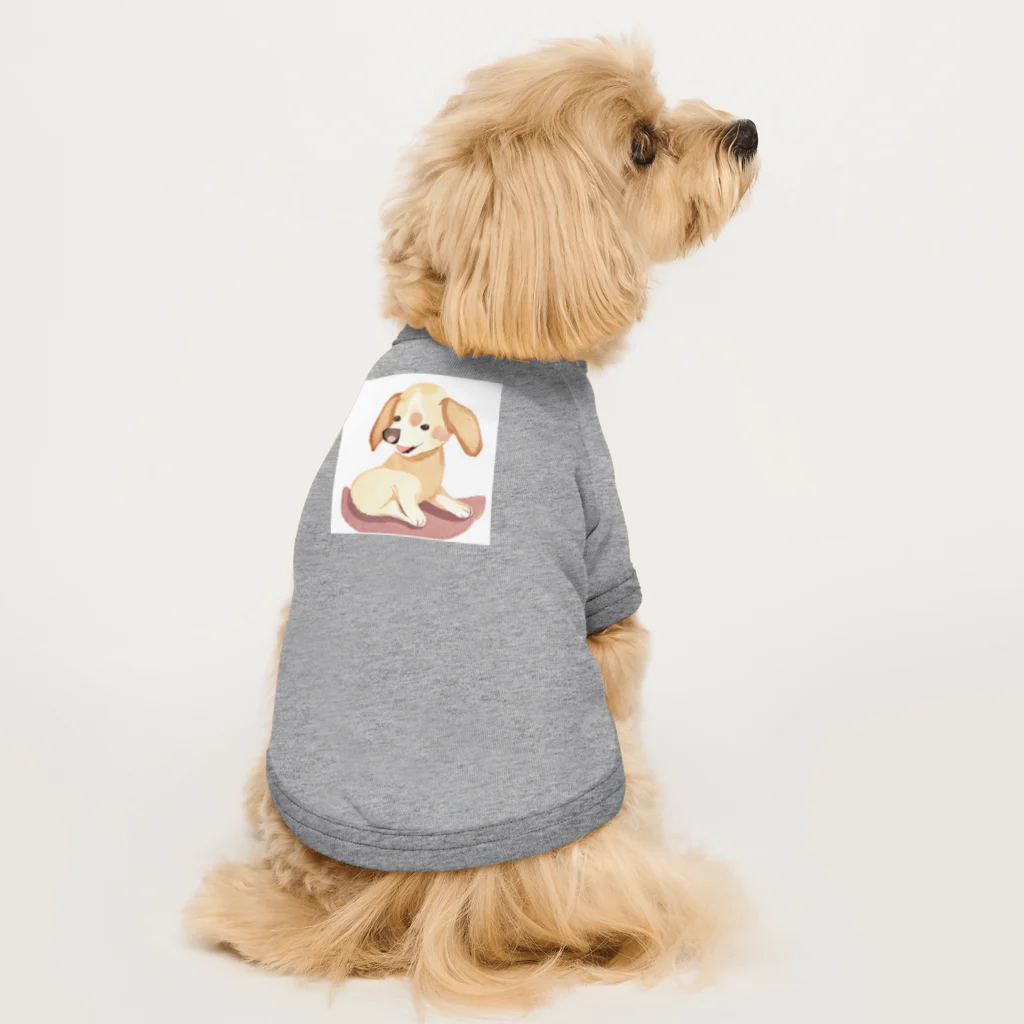 キャプテンのかわいい犬のイラストグッズ ドッグTシャツ