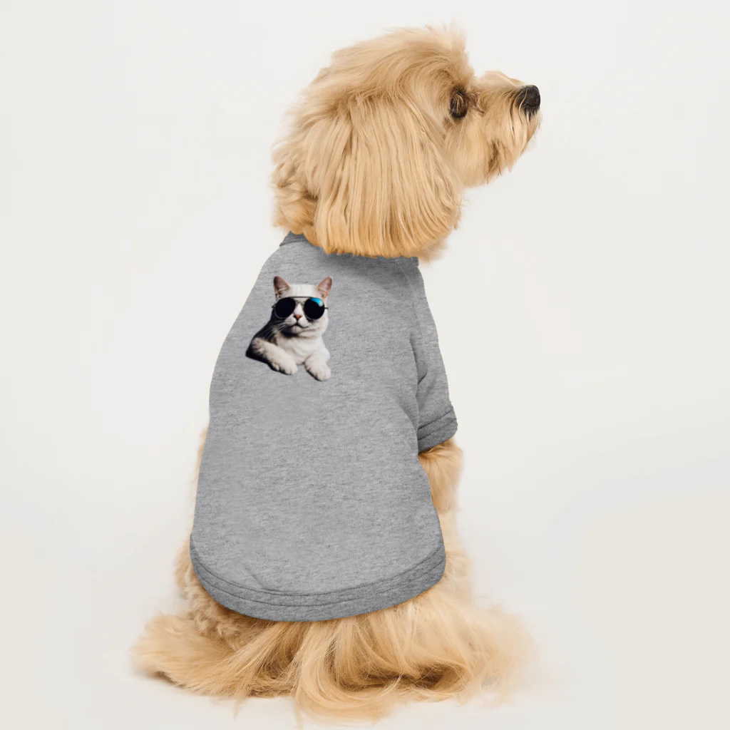 柄ン堂のワイルドネッコ Dog T-shirt