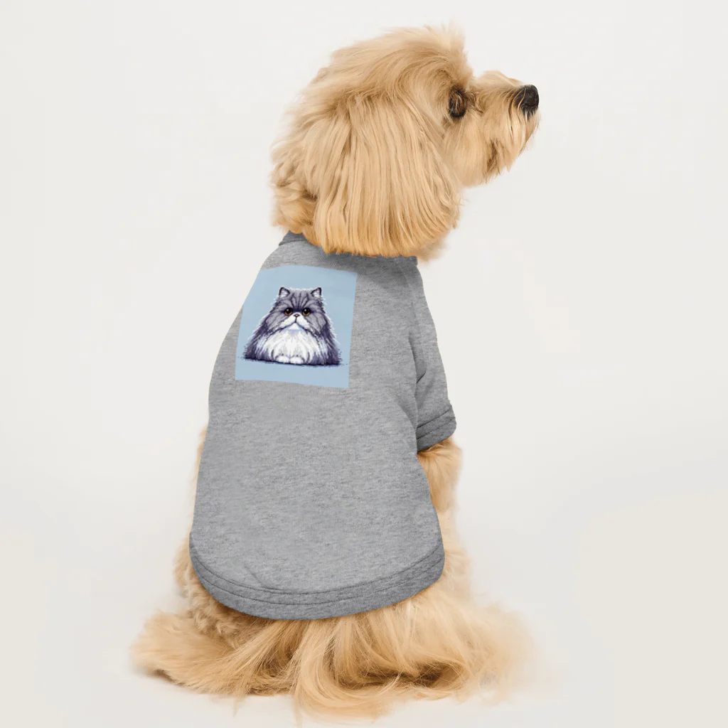 ドット絵、ゲーム好き必見🥰のピクセルペルシャ猫ちゃん Dog T-shirt