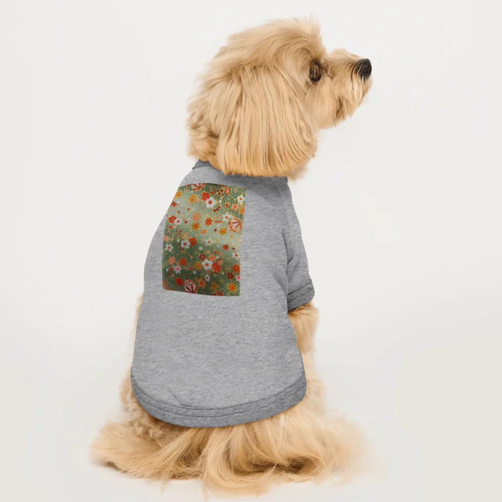 yurisacinの和（緑） Dog T-shirt