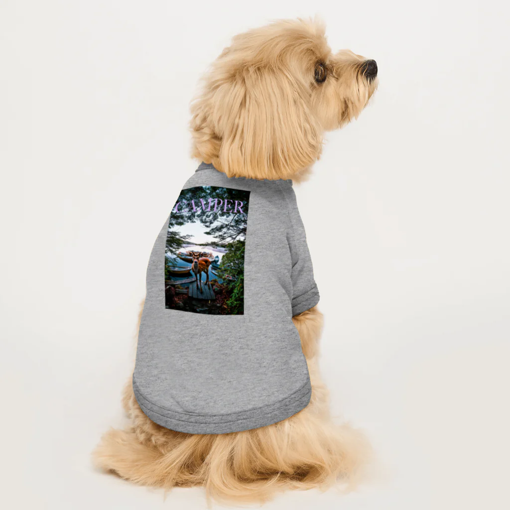 outdoor lifeのcamper  Dog T-shirt