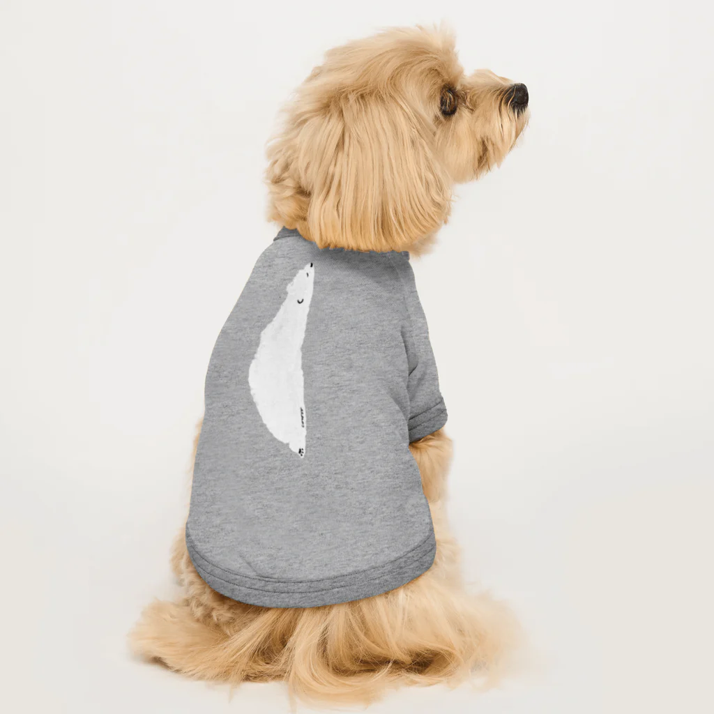 しろくまのかばん屋さん（SUZURI店）のとけたように ねむる しろくま Dog T-shirt