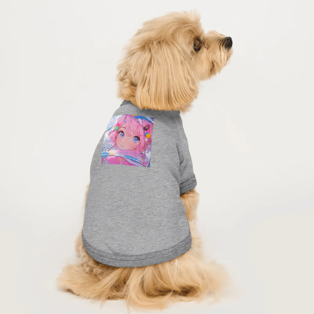 ぶーたんの雨音の中 Dog T-shirt