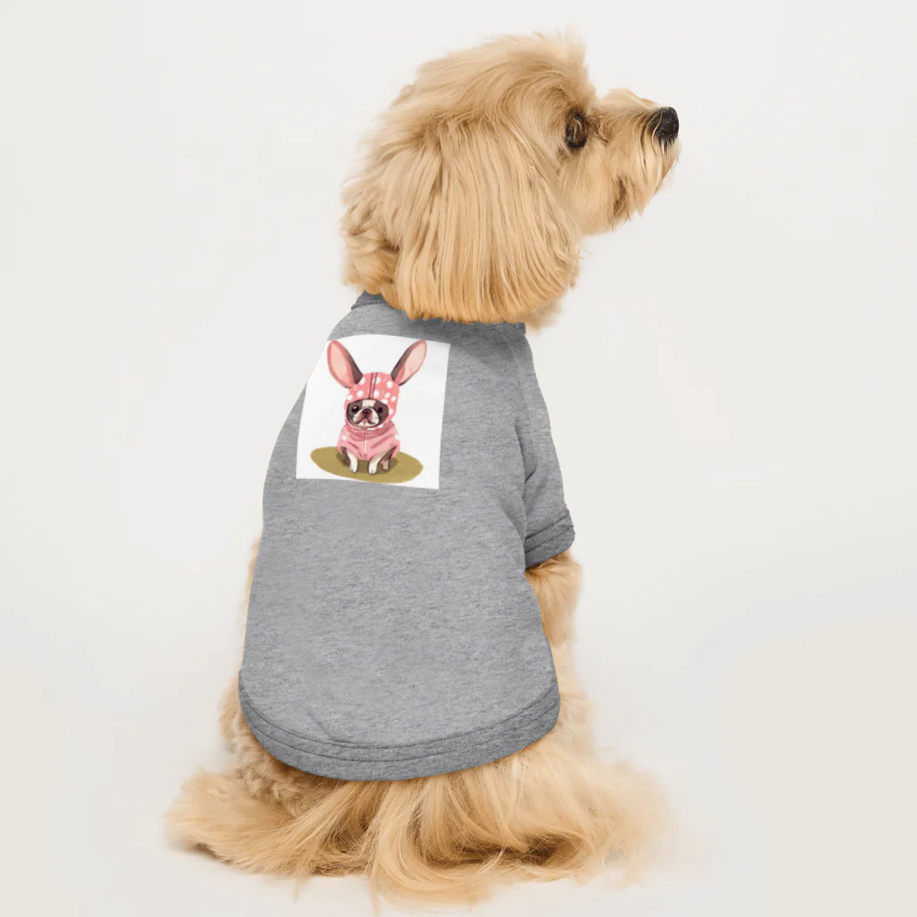 syobeのウサみみフレンチ Dog T-shirt