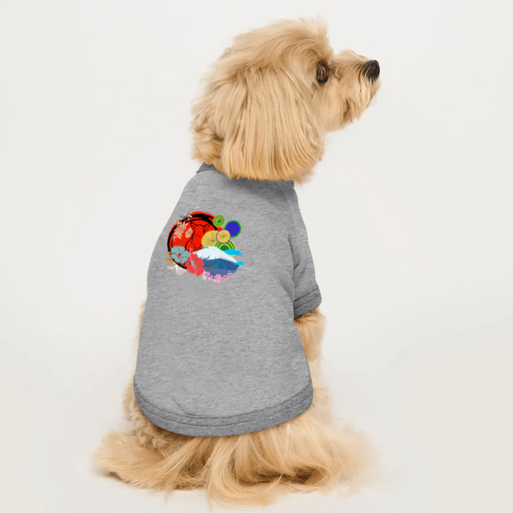 sloth_giraffeのこれぞ和！！ Dog T-shirt