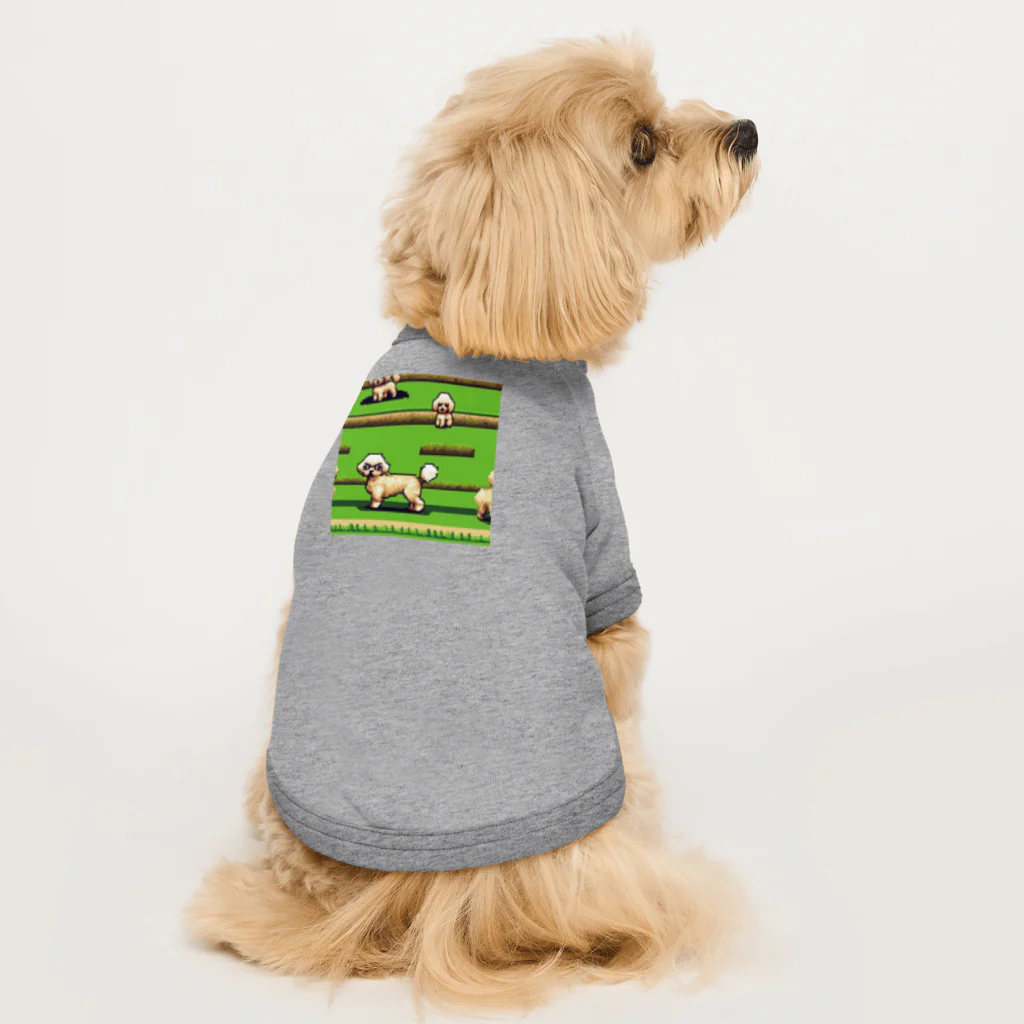 omamesan-1999のドッド絵　トイプードル Dog T-shirt