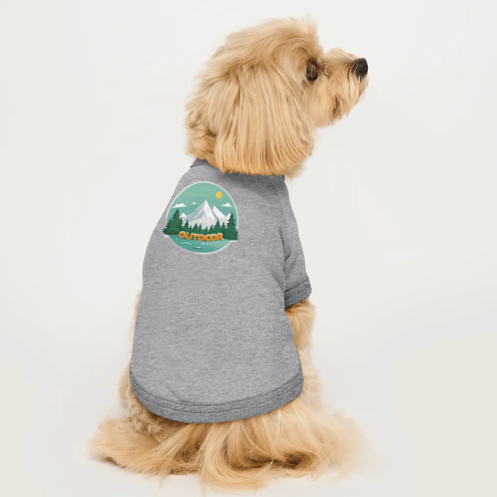 ファンシーTシャツ屋のアウトドアーワッペン Dog T-shirt