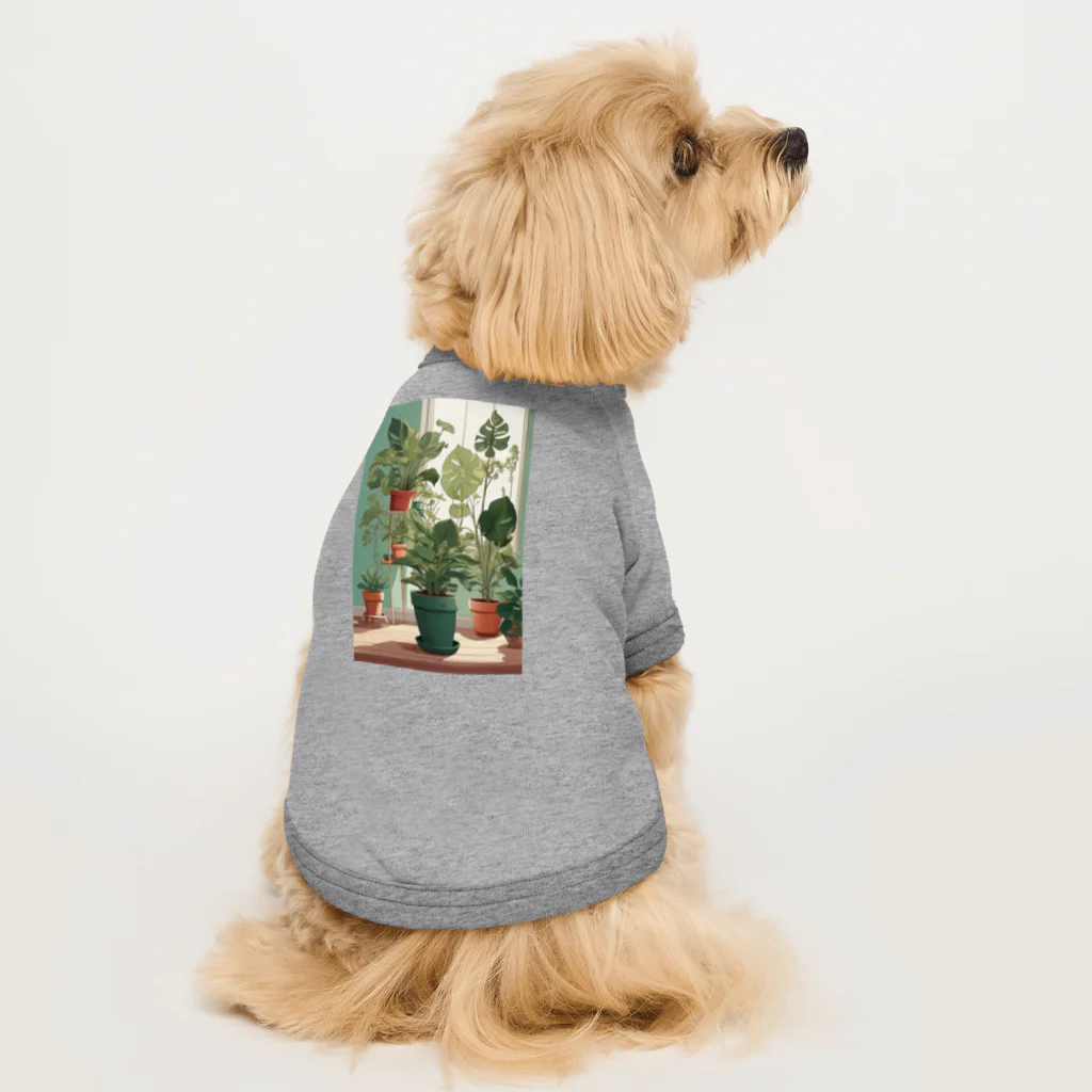 kamako-0608の観葉植物のイラスト Dog T-shirt